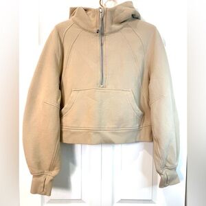 Lululemon Scuba Oversized Half-Zip Hoodie – Beige/Tan – XS/S